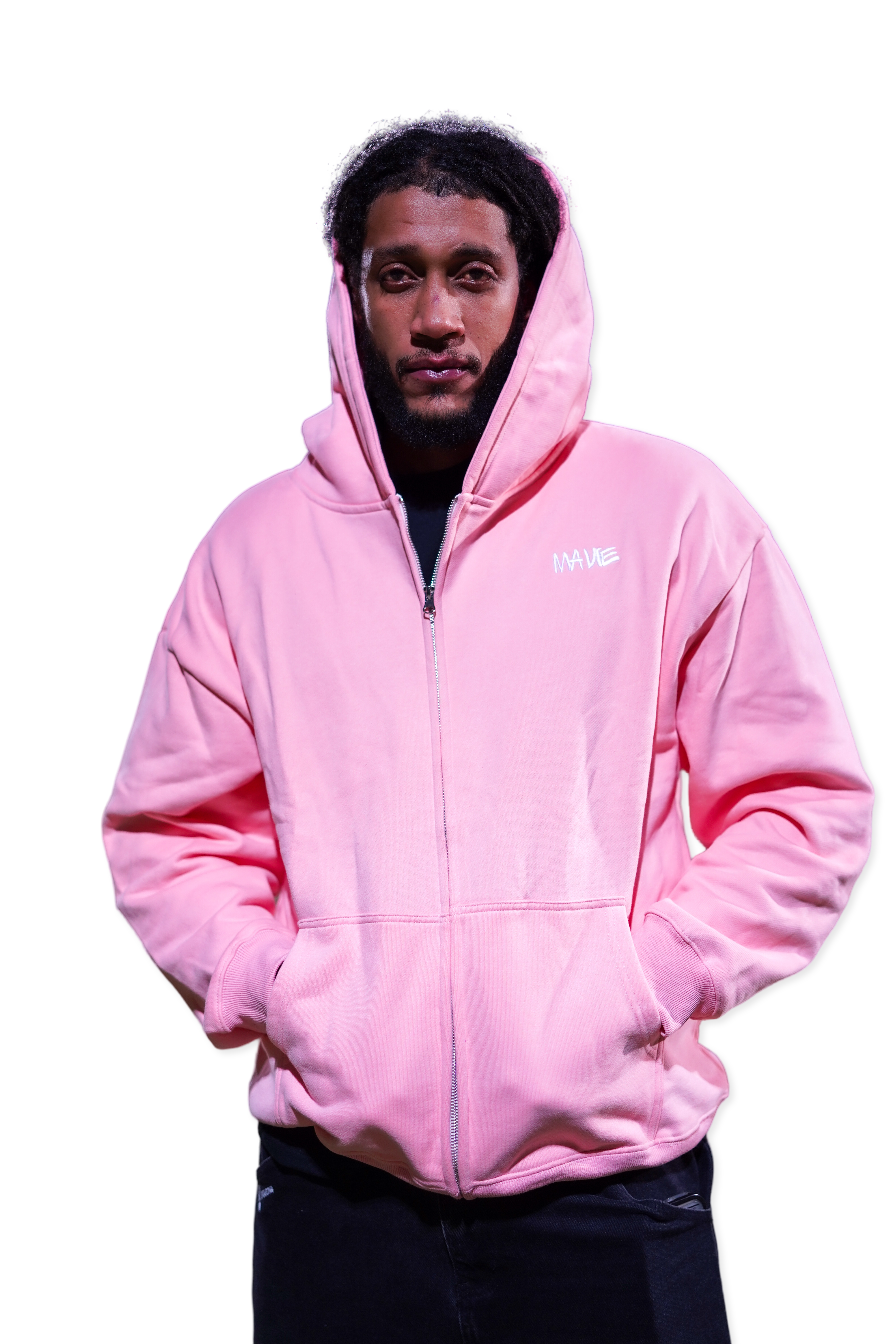 ZIP-Hoodie rosa